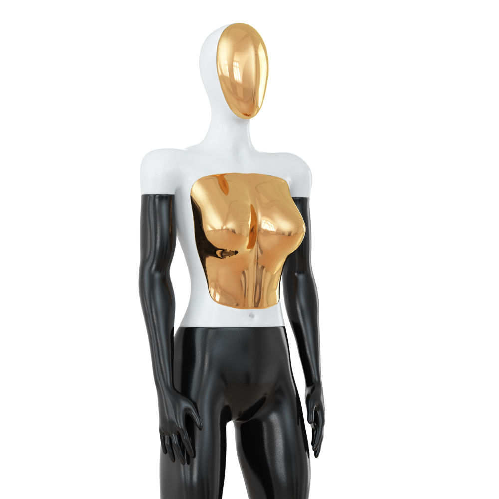 Female Abstract Mannequin 90 3D model_4