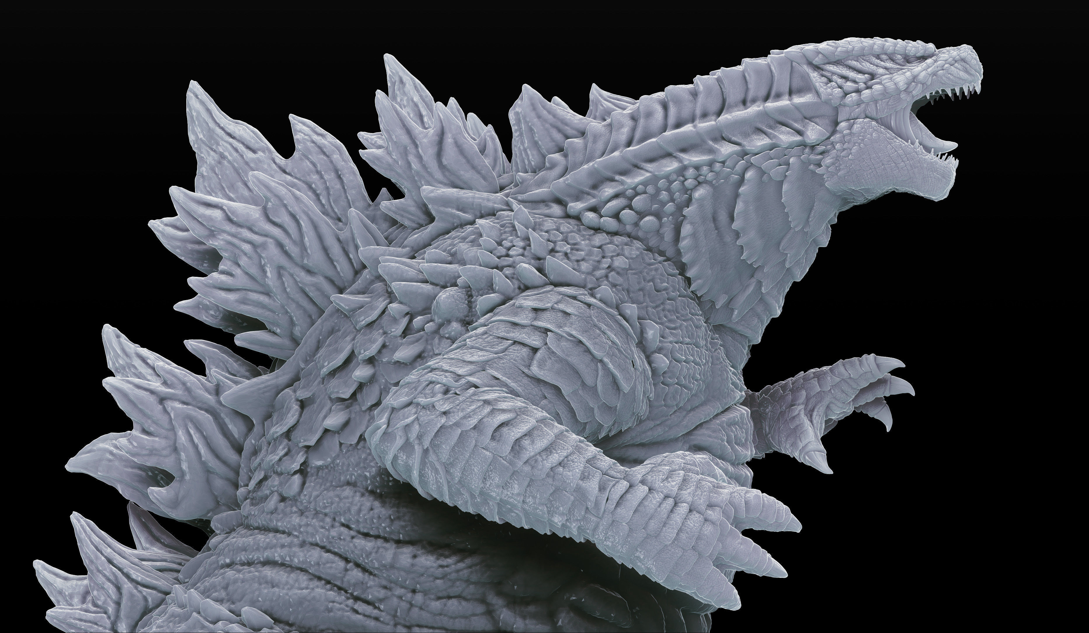 Godzilla vs Kong Diorama Monsterverse 3D print model_9