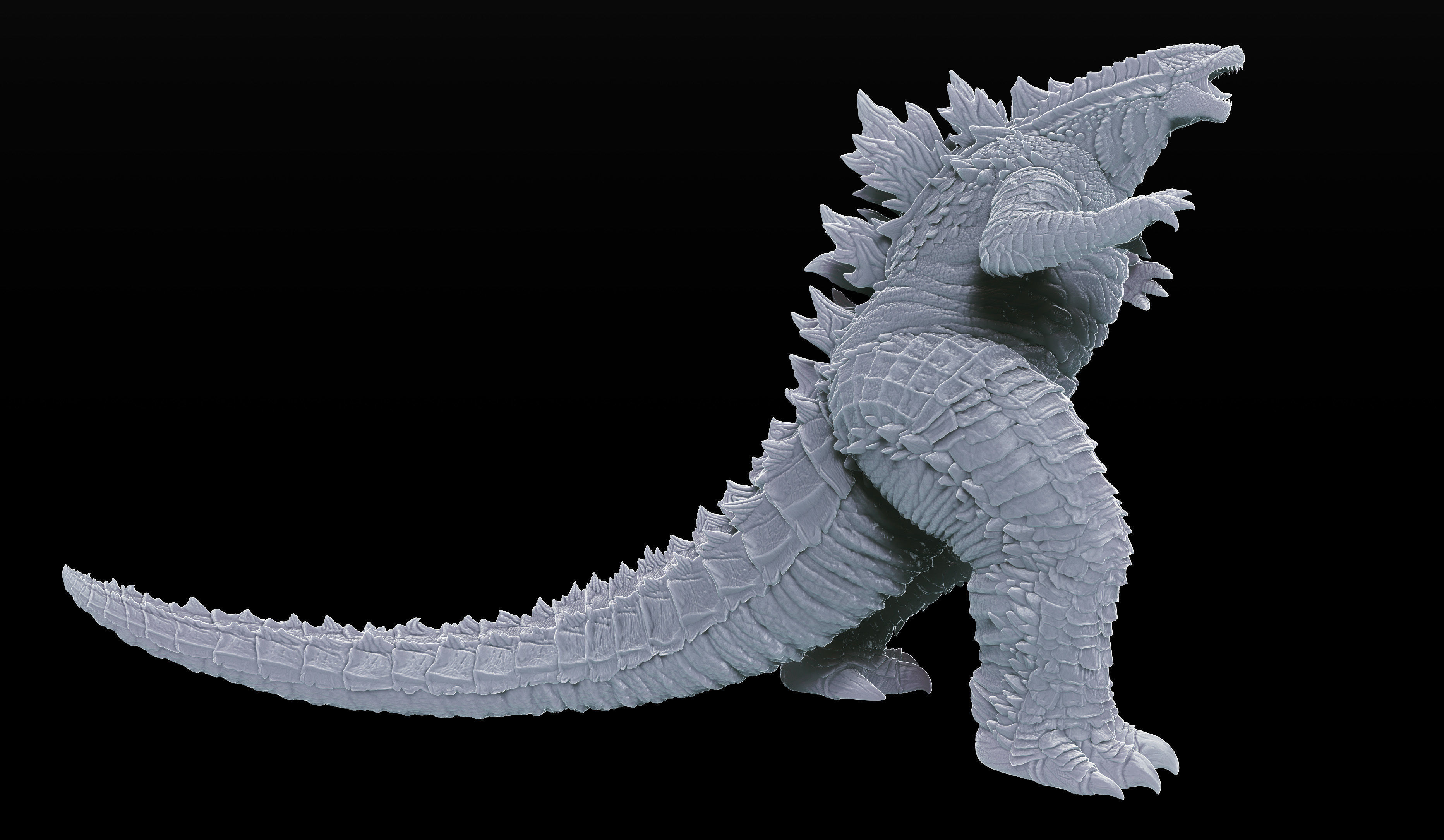 Godzilla vs Kong Diorama Monsterverse 3D print model_3