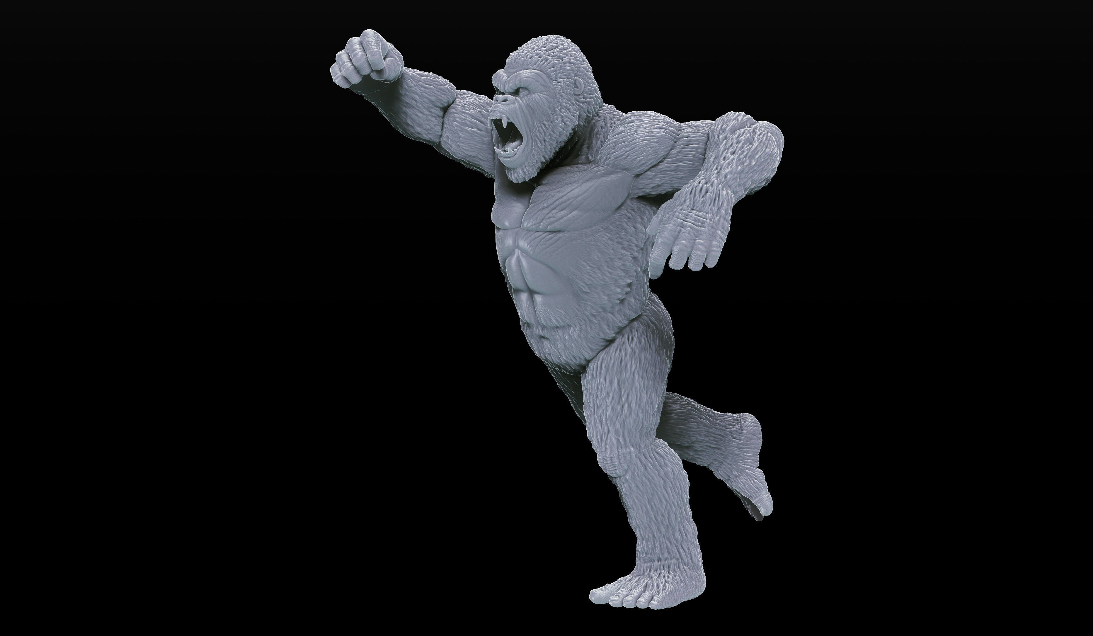 Godzilla vs Kong Diorama Monsterverse 3D print model_6