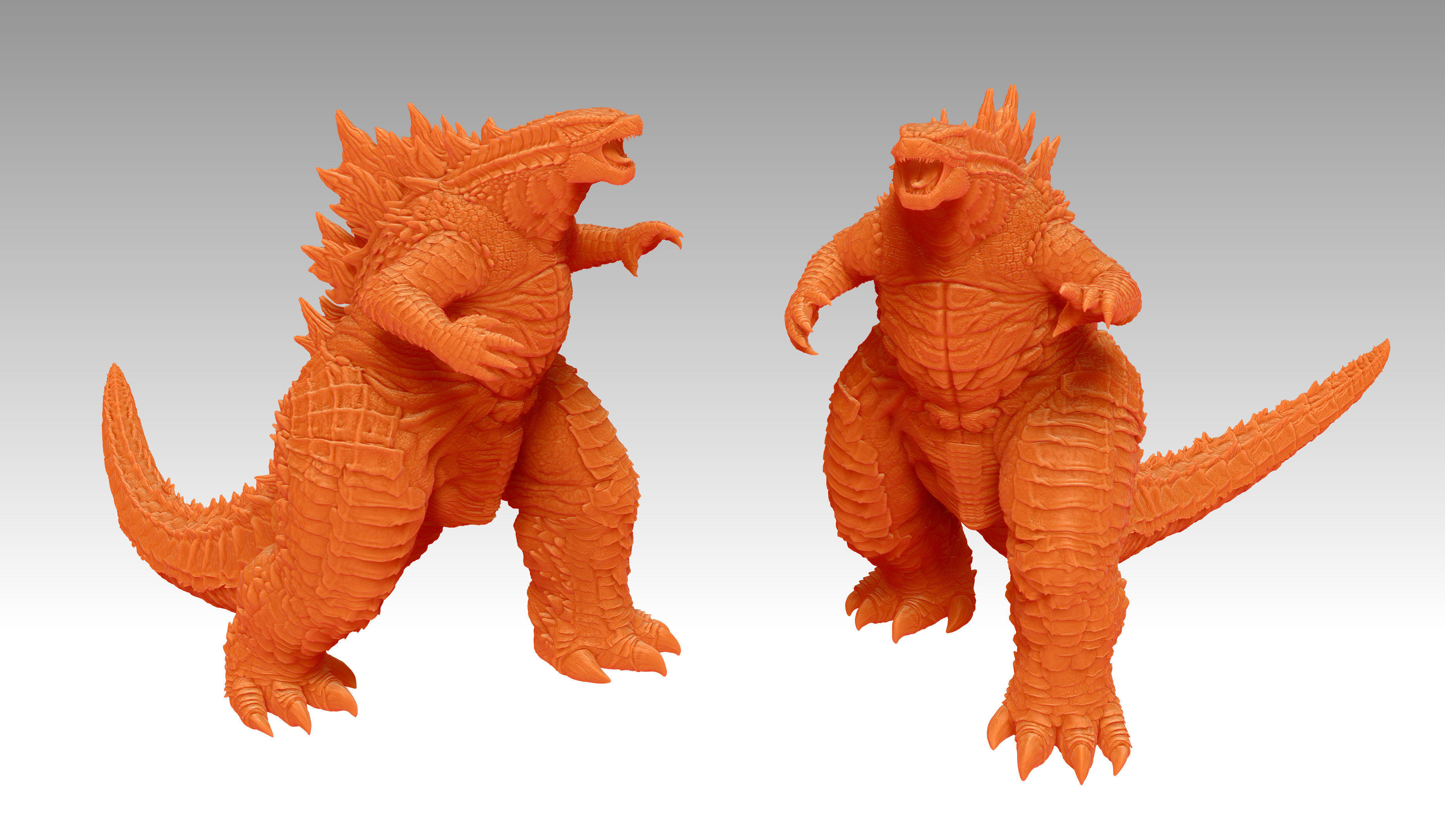 Godzilla vs Kong Diorama Monsterverse 3D print model_4