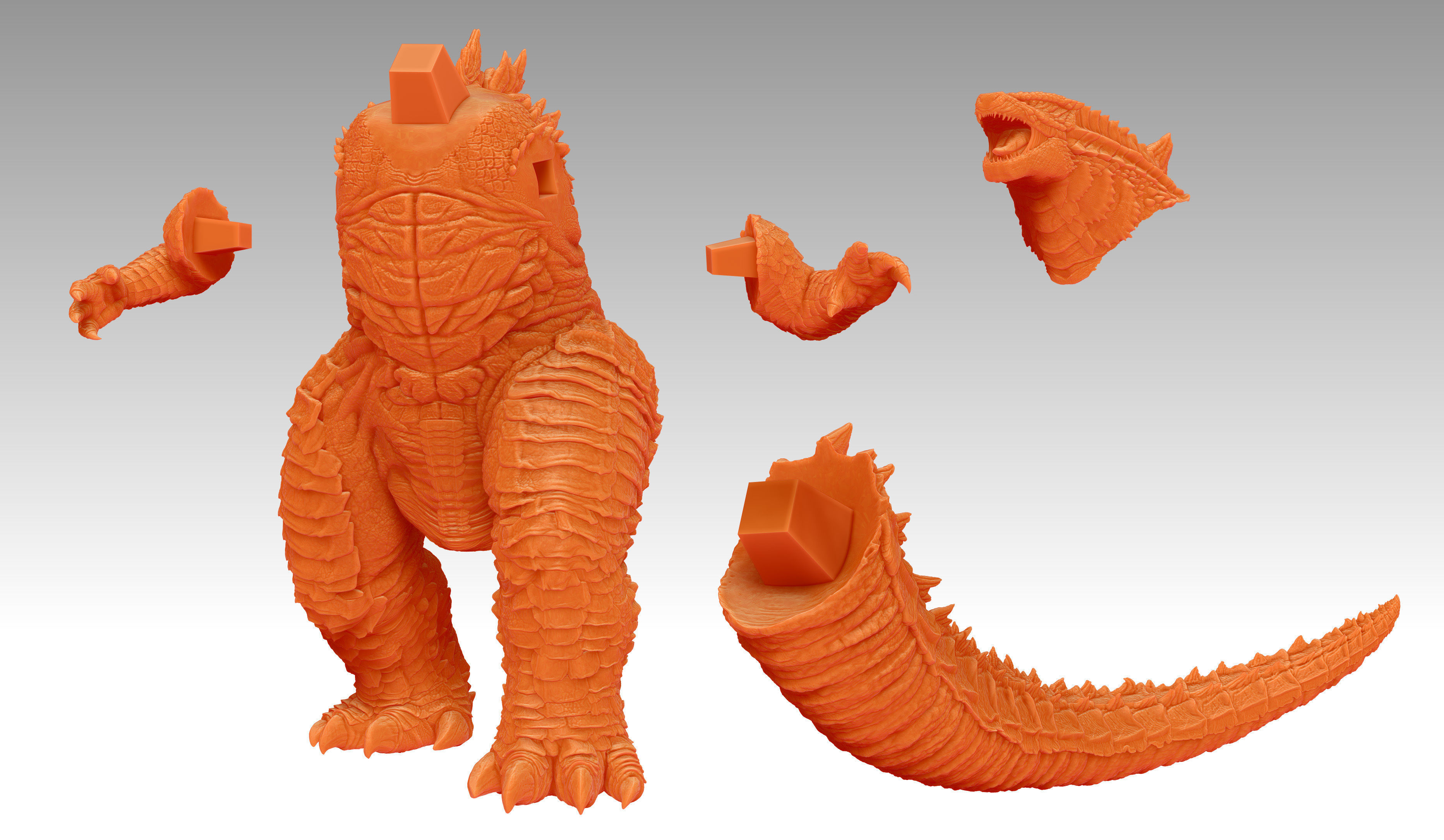 Godzilla vs Kong Diorama Monsterverse 3D print model_5