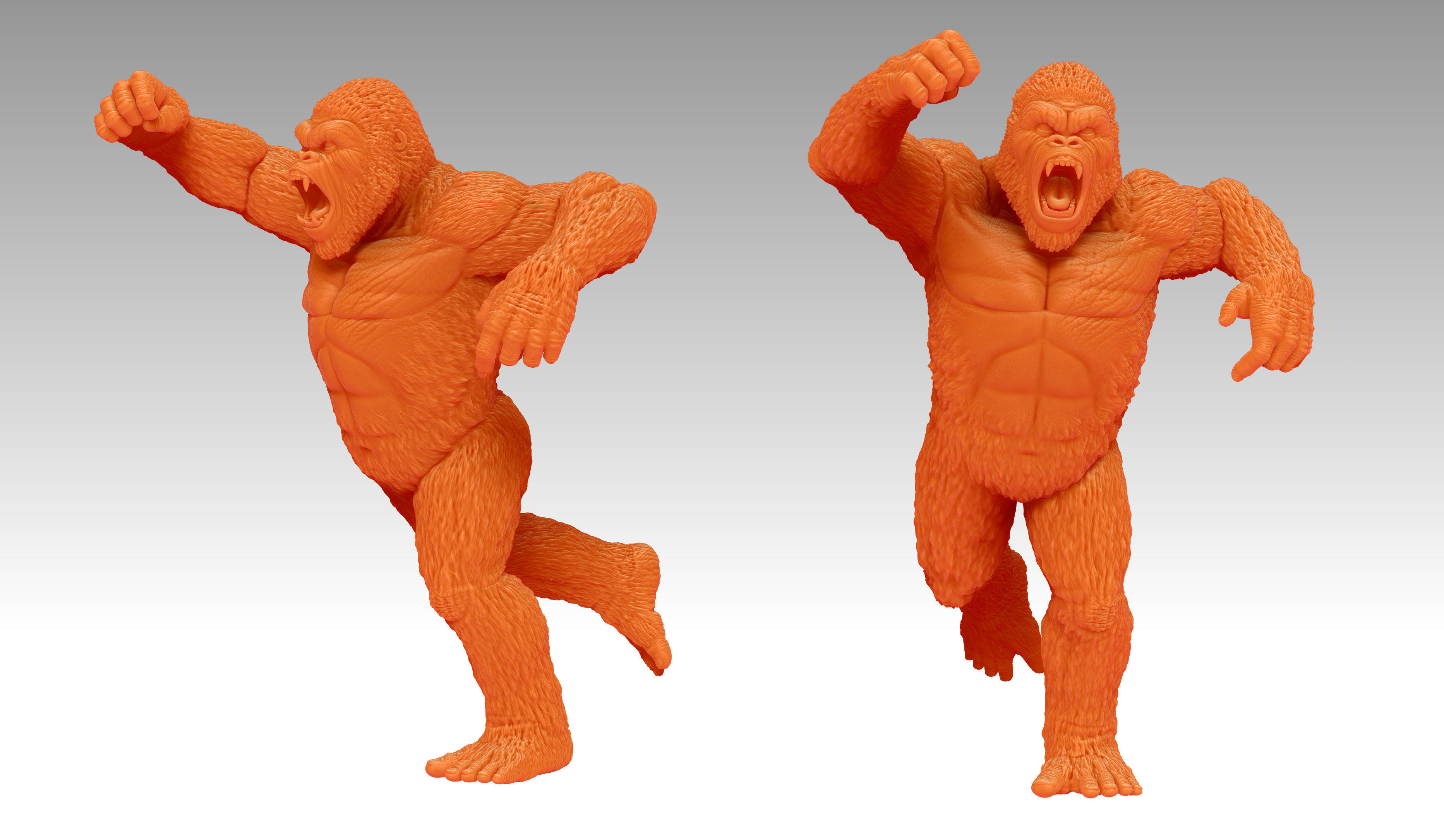 Godzilla vs Kong Diorama Monsterverse 3D print model_7
