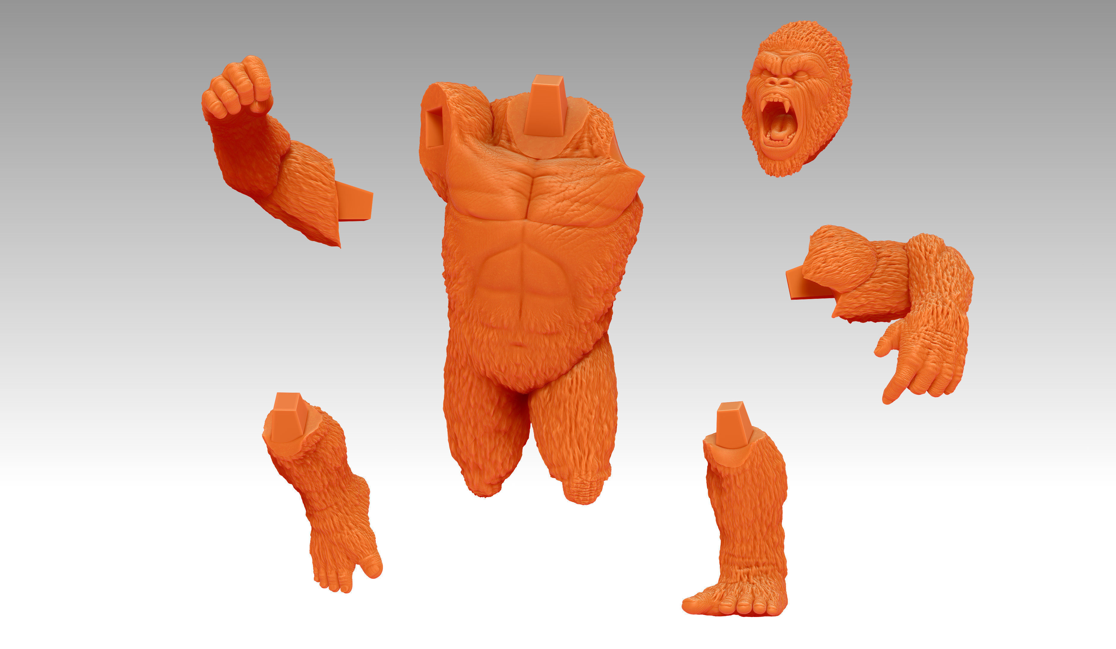 Godzilla vs Kong Diorama Monsterverse 3D print model_8