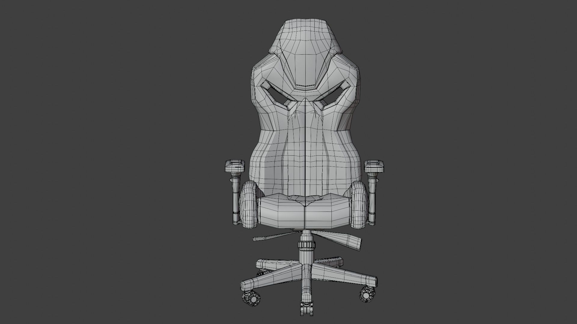 3D model PC Gaming Chair 3D Model High and Low Poly VR / AR / low-poly ...