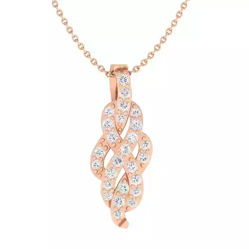 Women pendant 3dm stl render detail