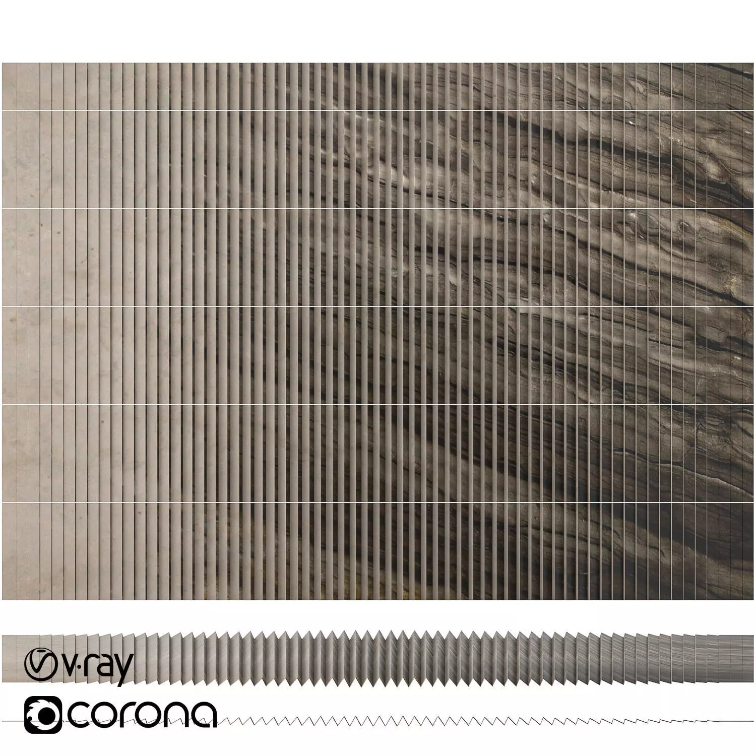 Antolini Sequoia Brown Low-poly 3D model_0