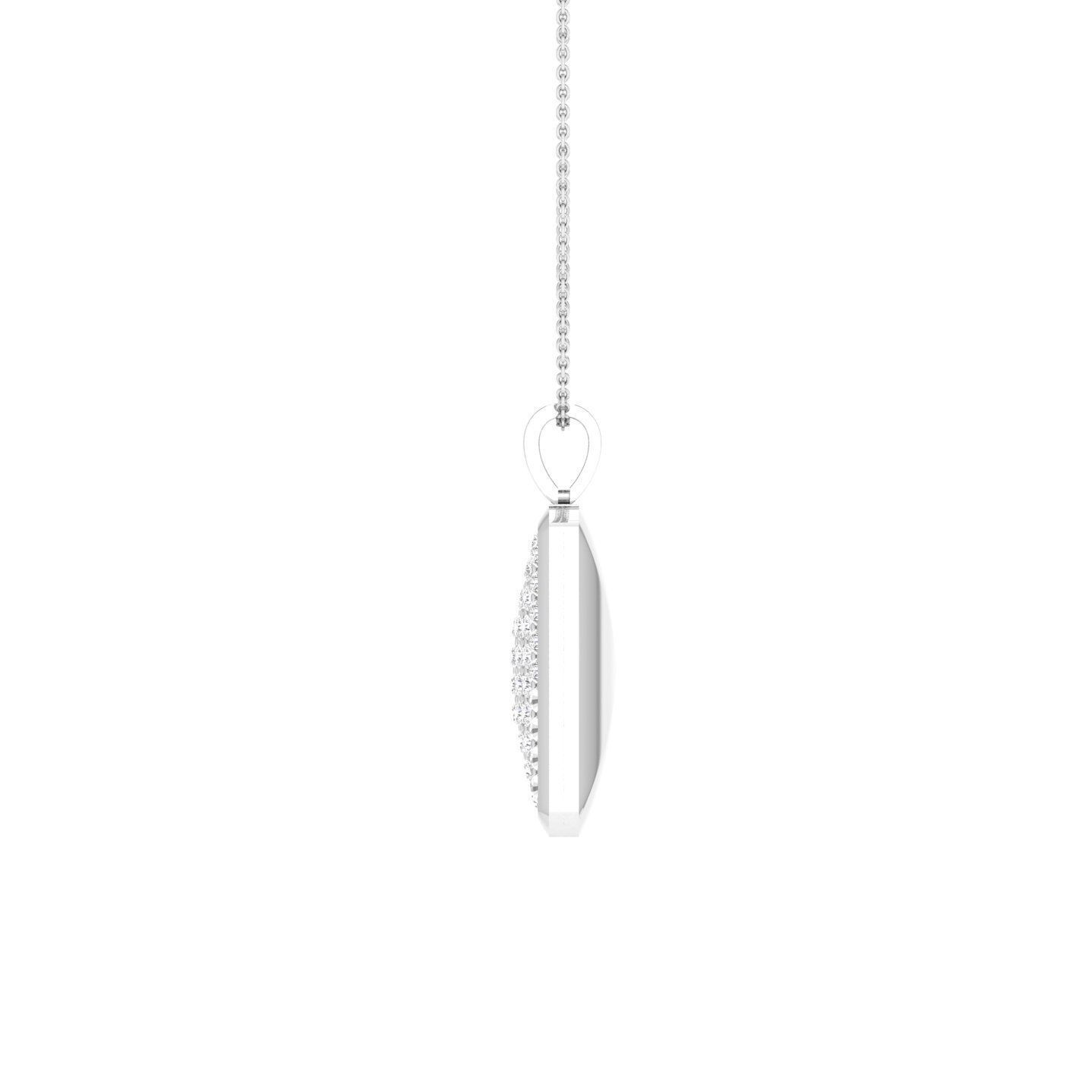 Women square pendant 3dm stl render detail 3D print model_4