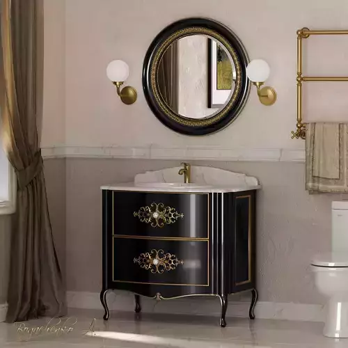 washbasin ornate bathroom vanity with mirror