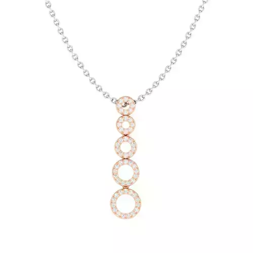 Women long pendant 3dm stl render detail 3D print model