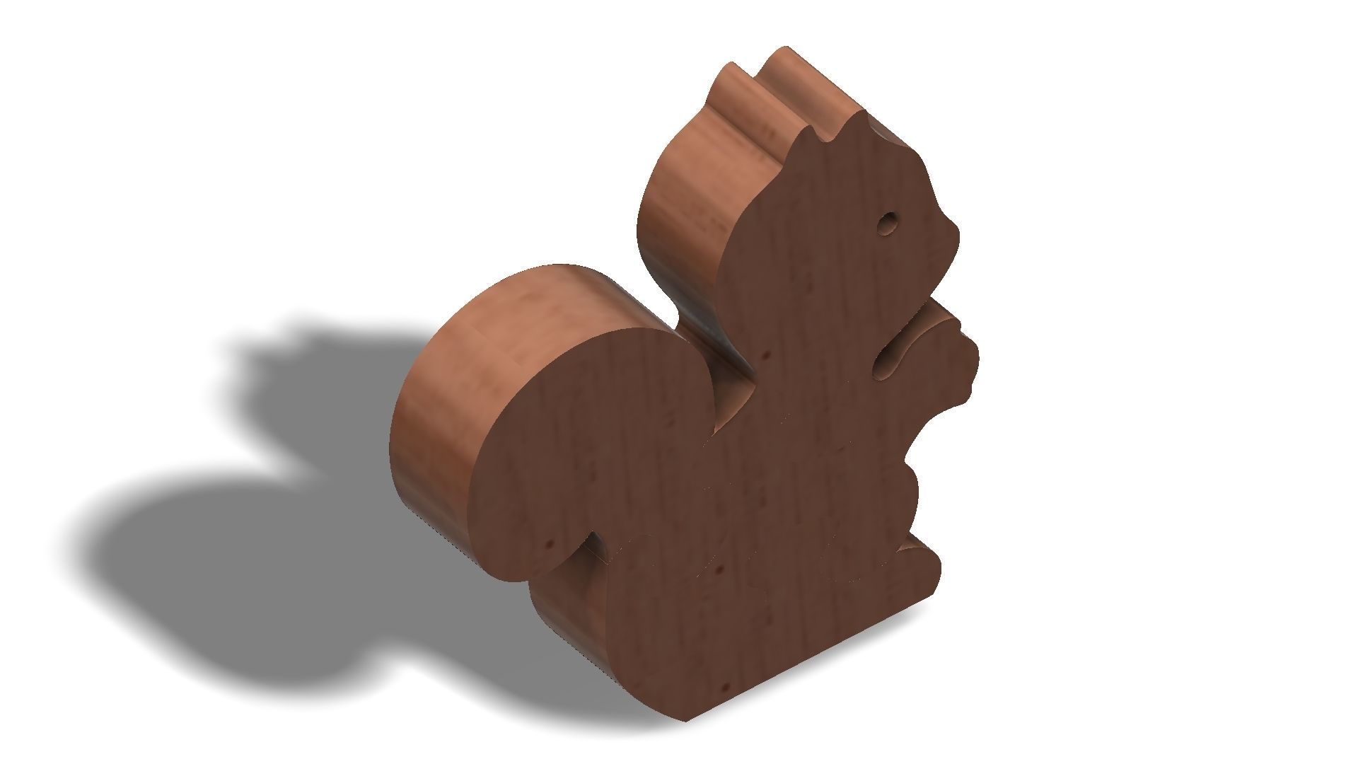 Wooden squirrel 3D puzzle model 3D model_1