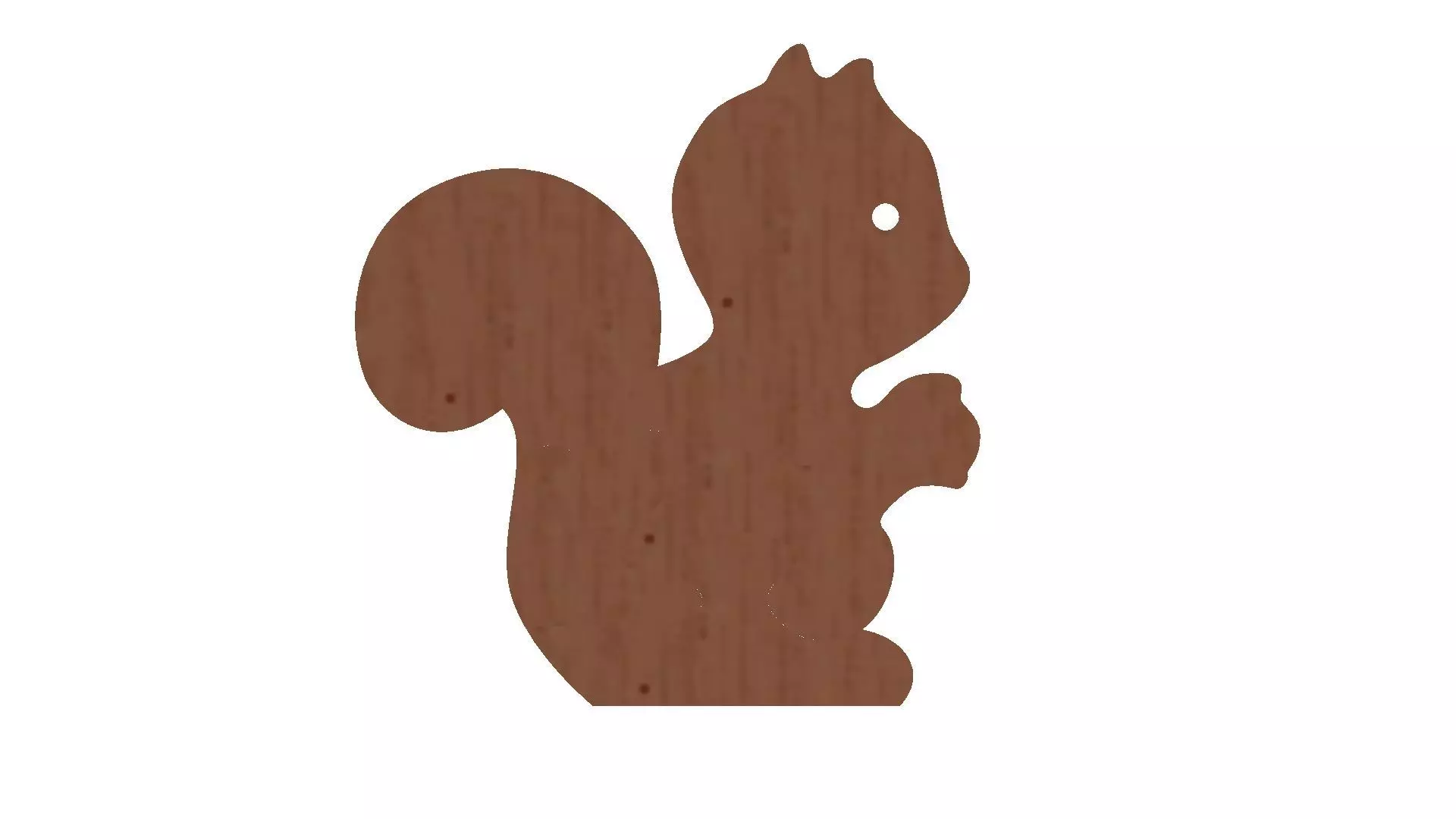 Wooden squirrel 3D puzzle model 3D model_0