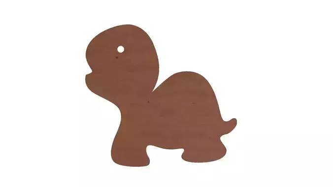 Wooden tortoise 3D puzzle model