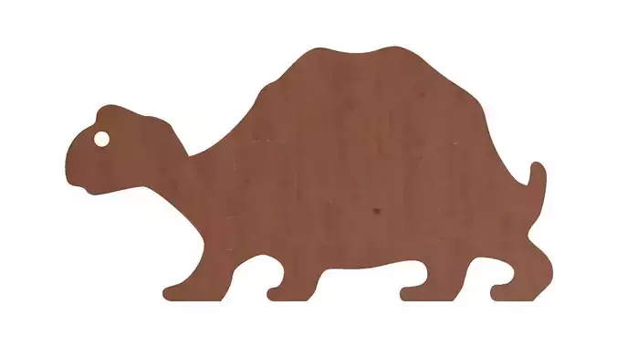 Wooden dinosaur 3D puzzle model