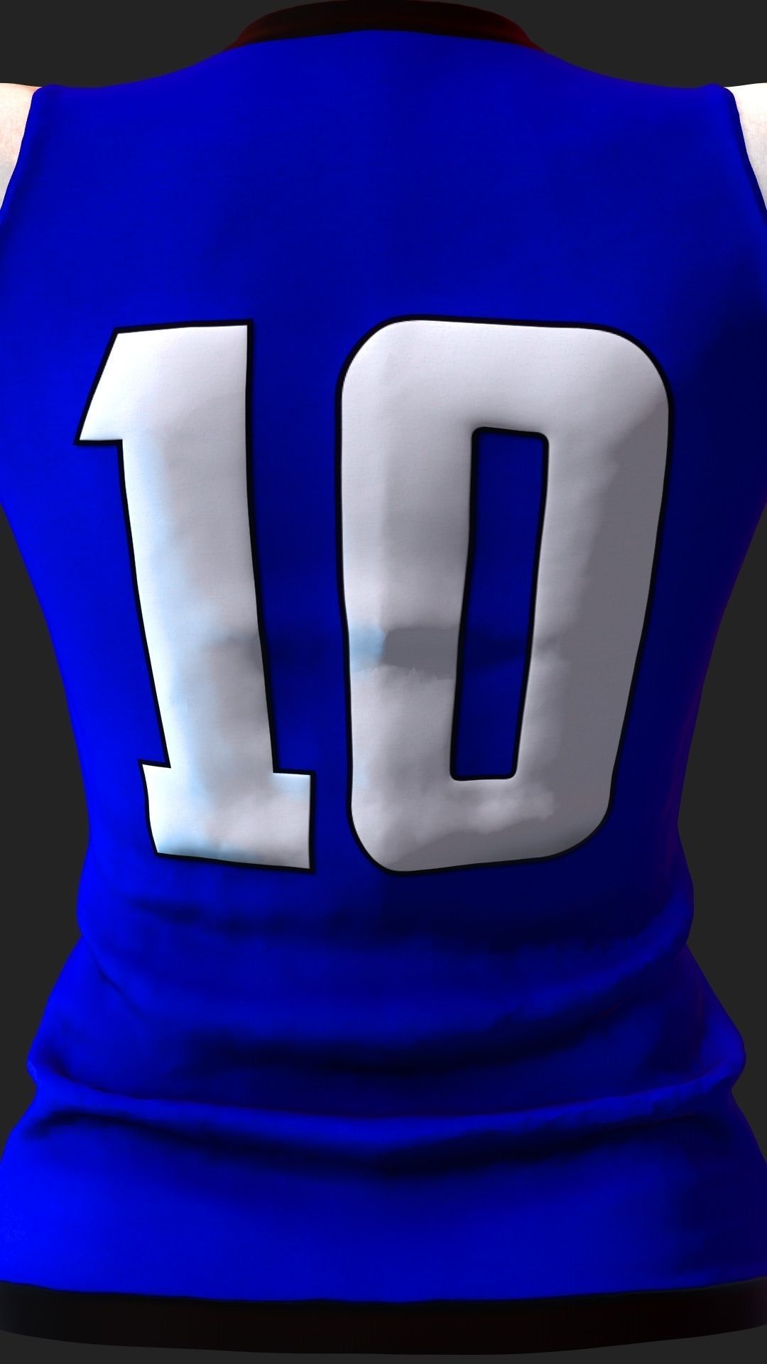 Asian Football Soccer Player Male  3D model_20