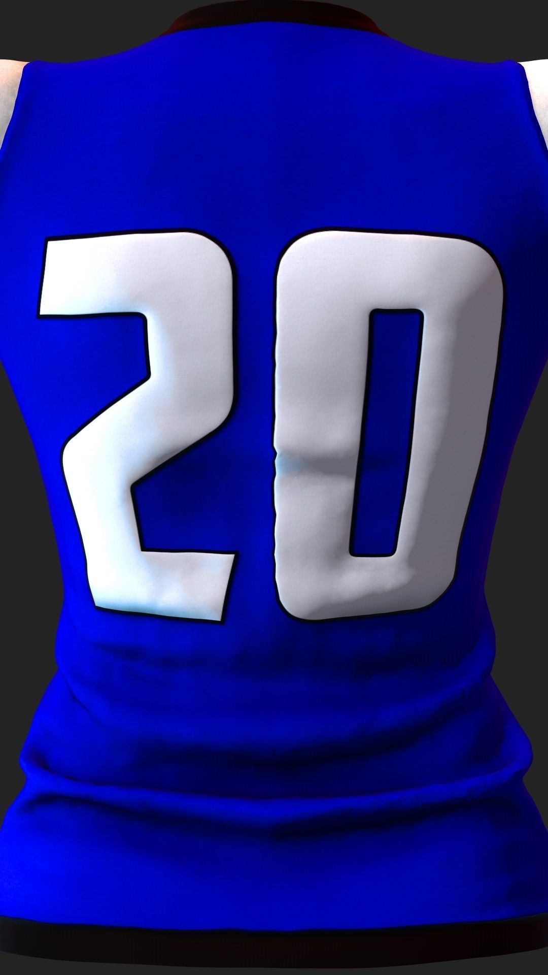 Asian Football Soccer Player Male  3D model_30