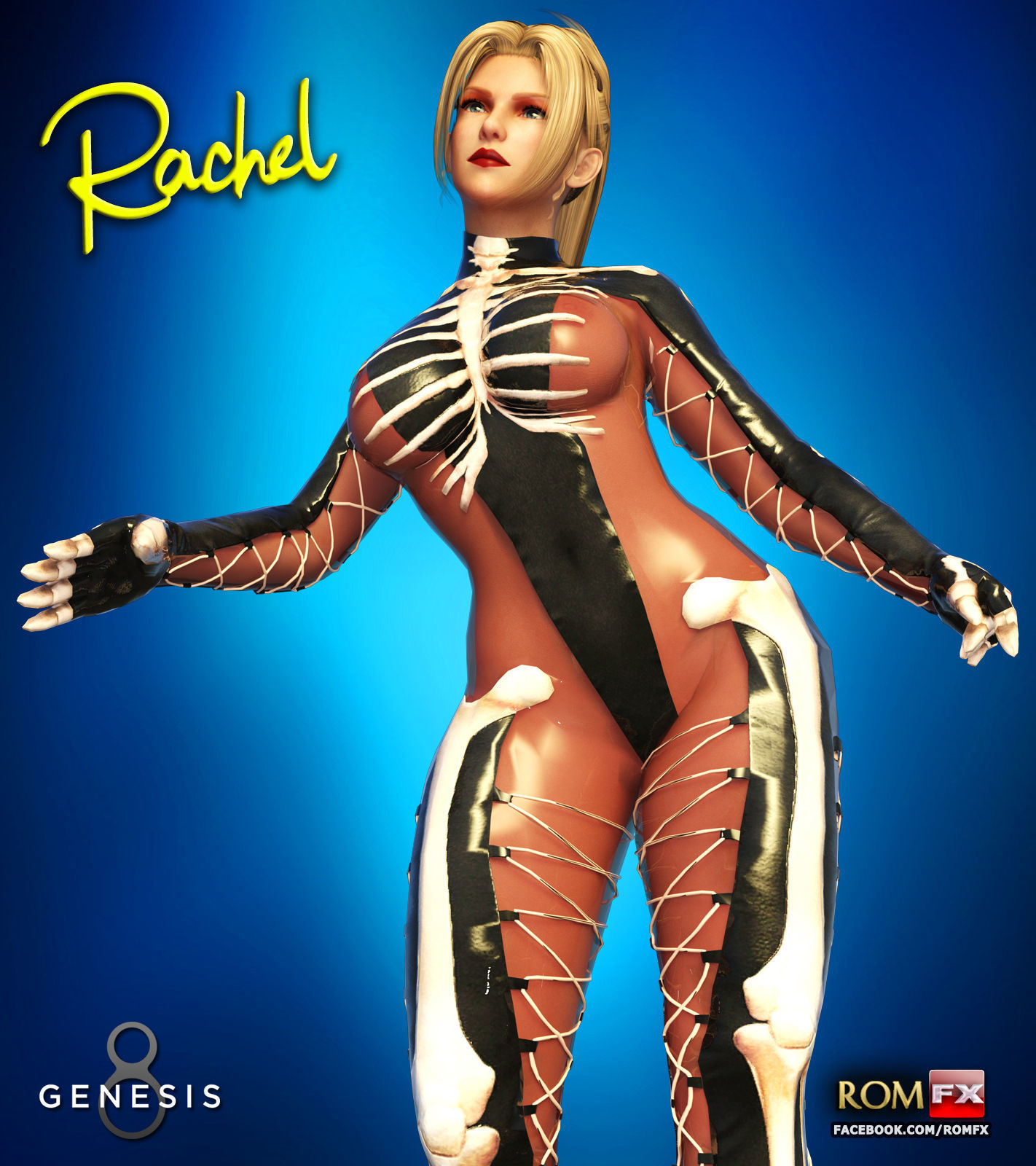 Rachel For G8F And G81F 3D model_5