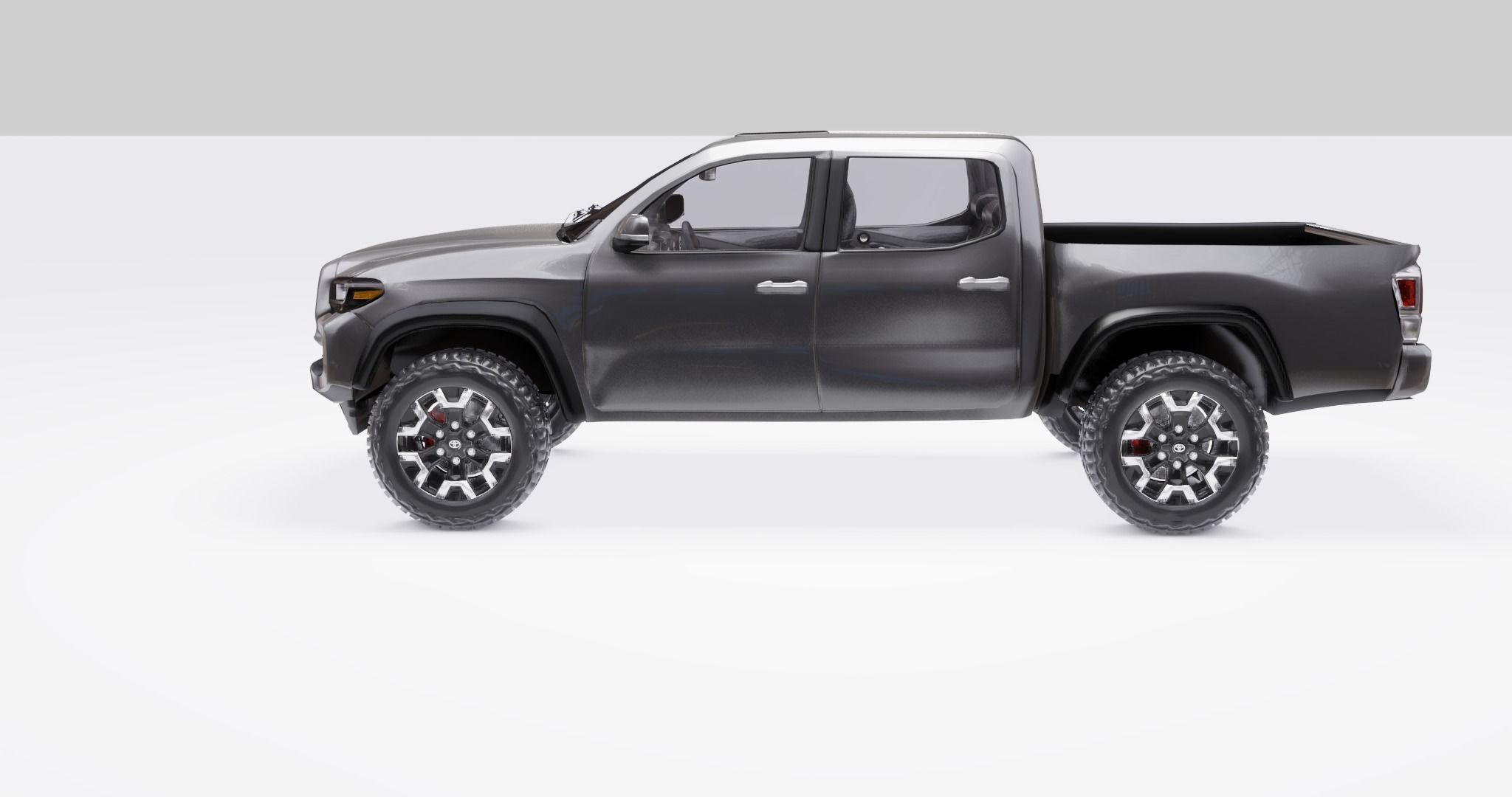 Toyota Tacoma  2020  Low-poly 3D model_8