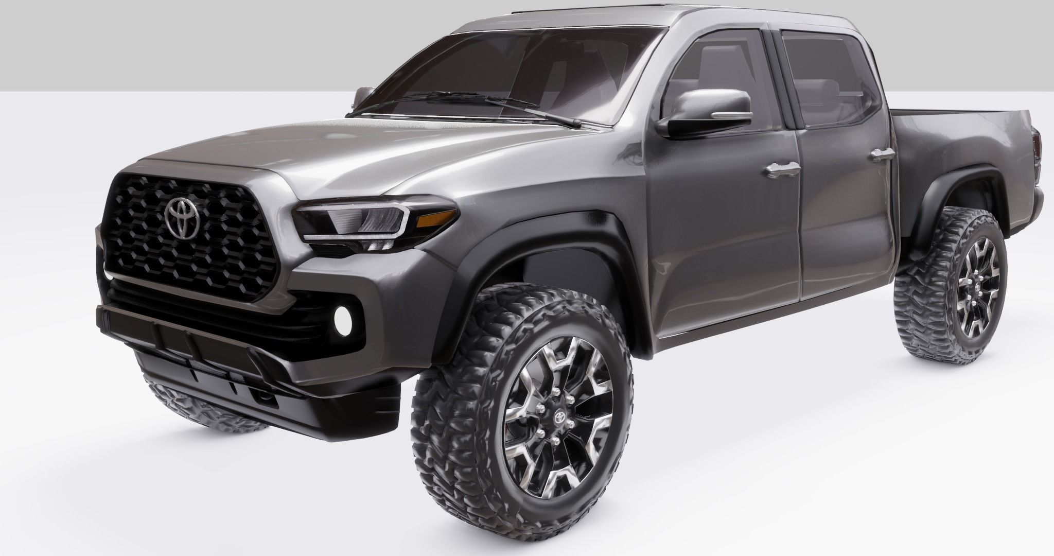 Toyota Tacoma  2020  Low-poly 3D model_1