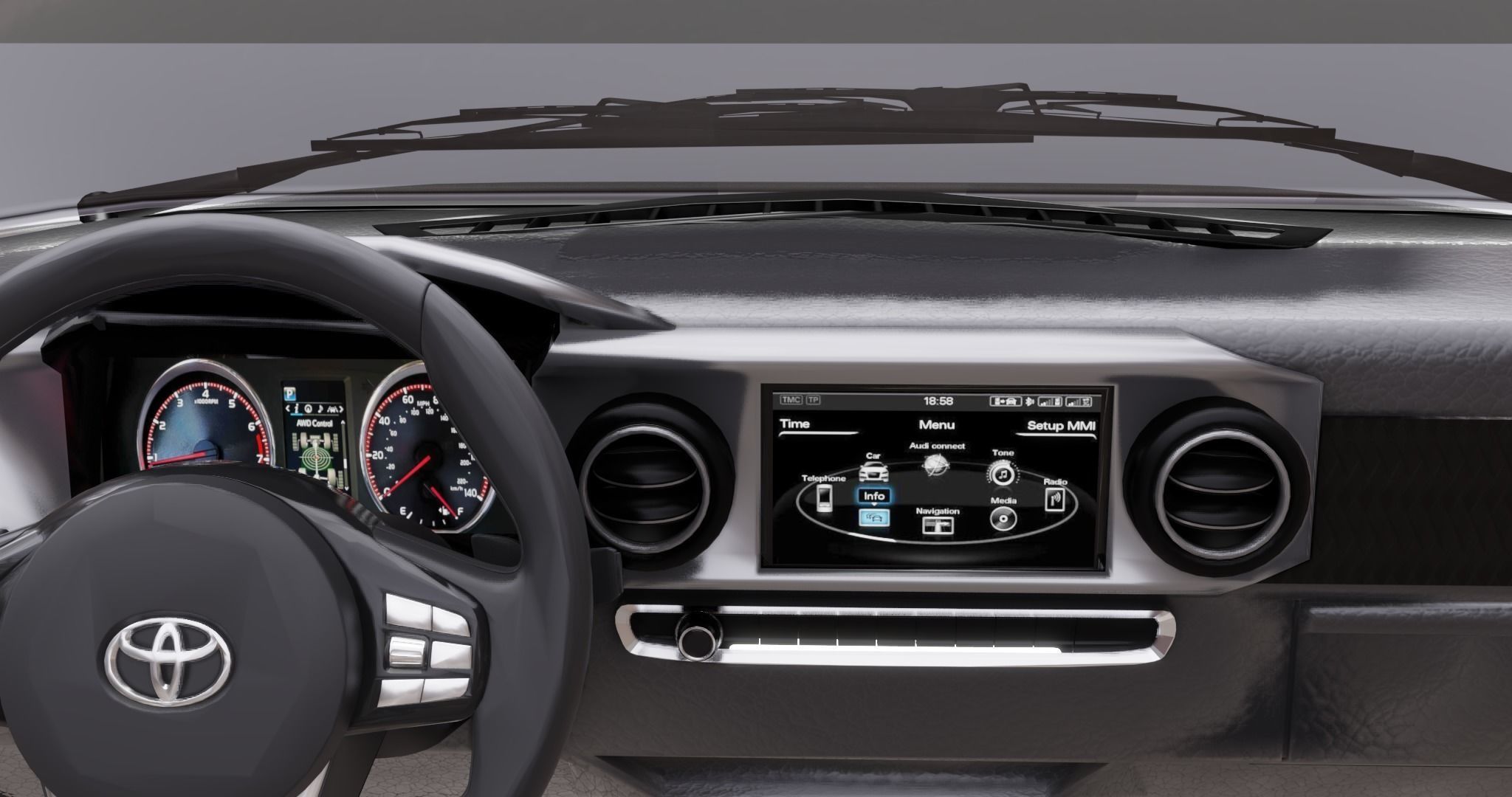 Toyota Tacoma  2020  Low-poly 3D model_25