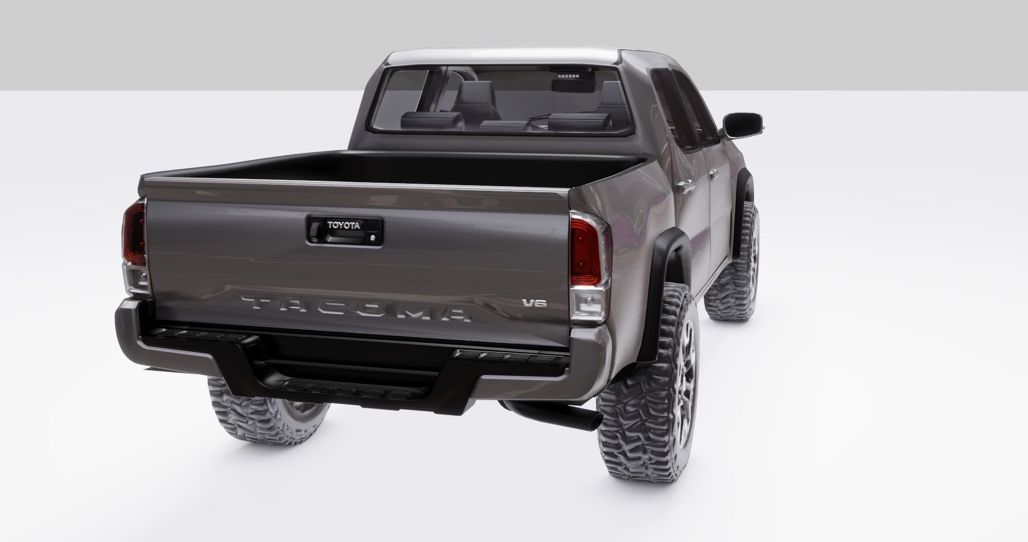 Toyota Tacoma  2020  Low-poly 3D model_15