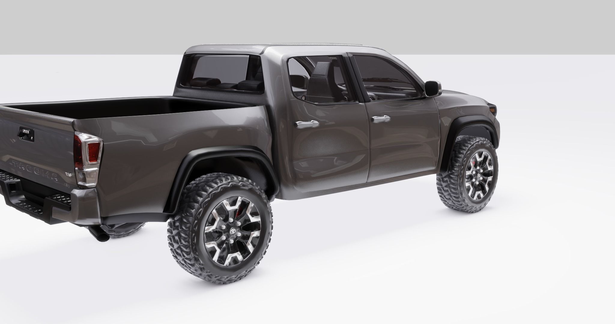 Toyota Tacoma  2020  Low-poly 3D model_16