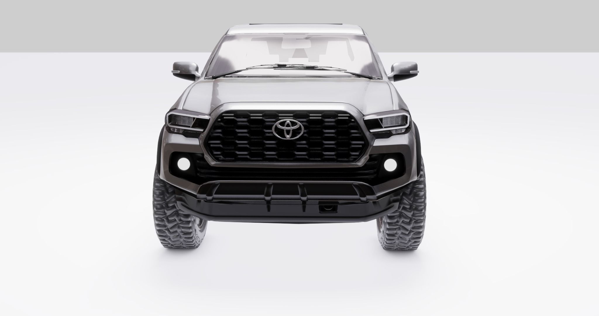 Toyota Tacoma  2020  Low-poly 3D model_3