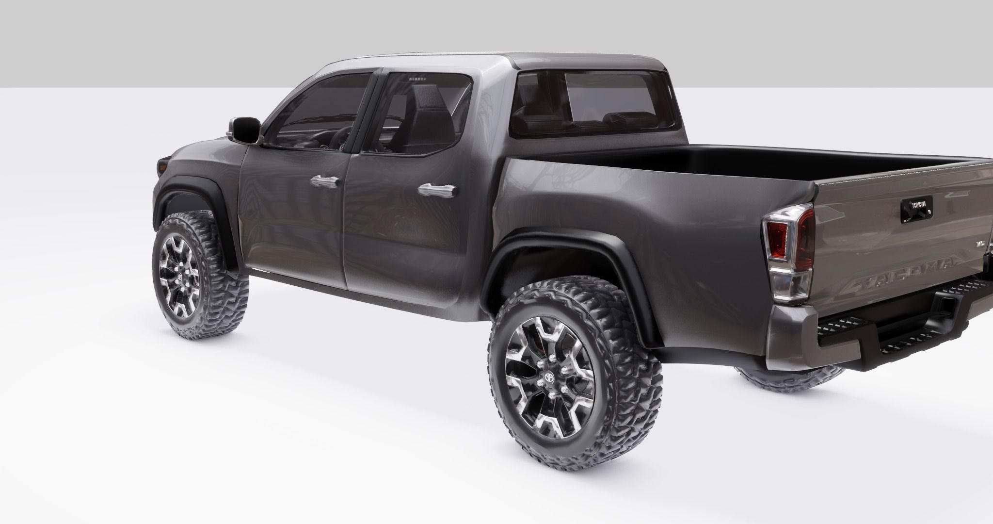 Toyota Tacoma  2020  Low-poly 3D model_11