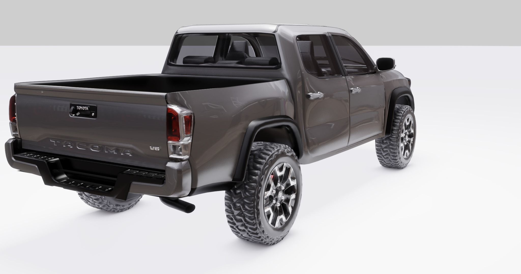 Toyota Tacoma  2020  Low-poly 3D model_2