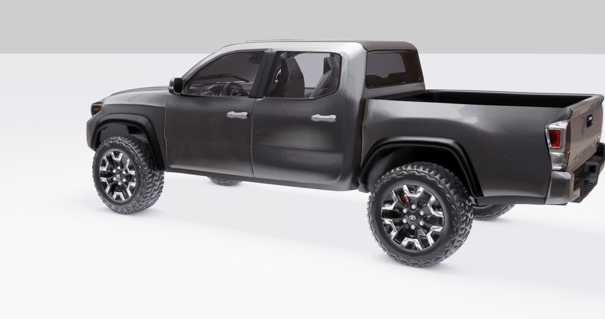 Toyota Tacoma  2020  Low-poly 3D model_10