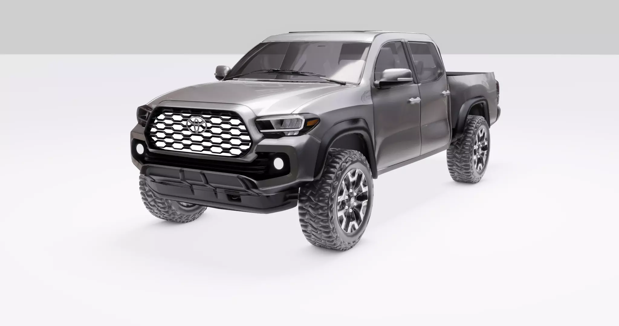 Toyota Tacoma  2020  Low-poly 3D model_0