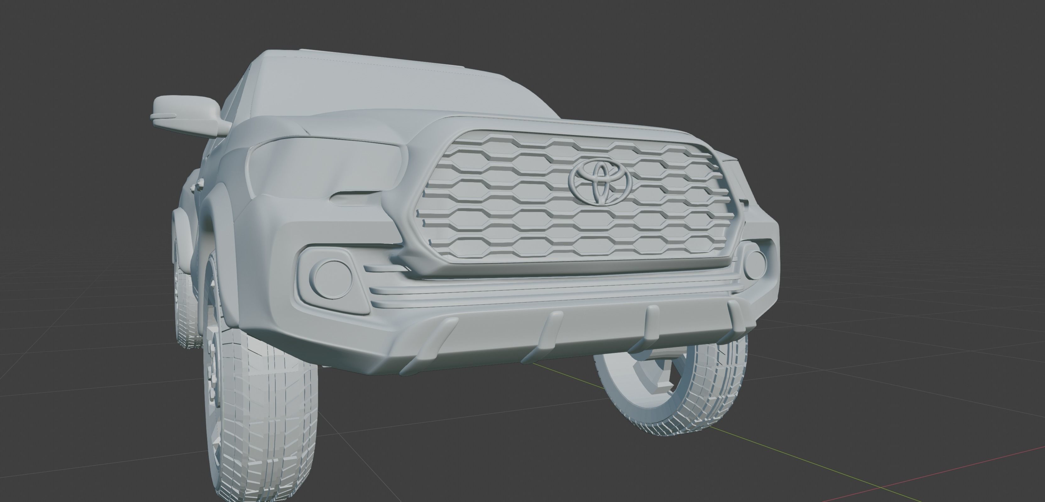 Toyota Tacoma  2020  Low-poly 3D model_26