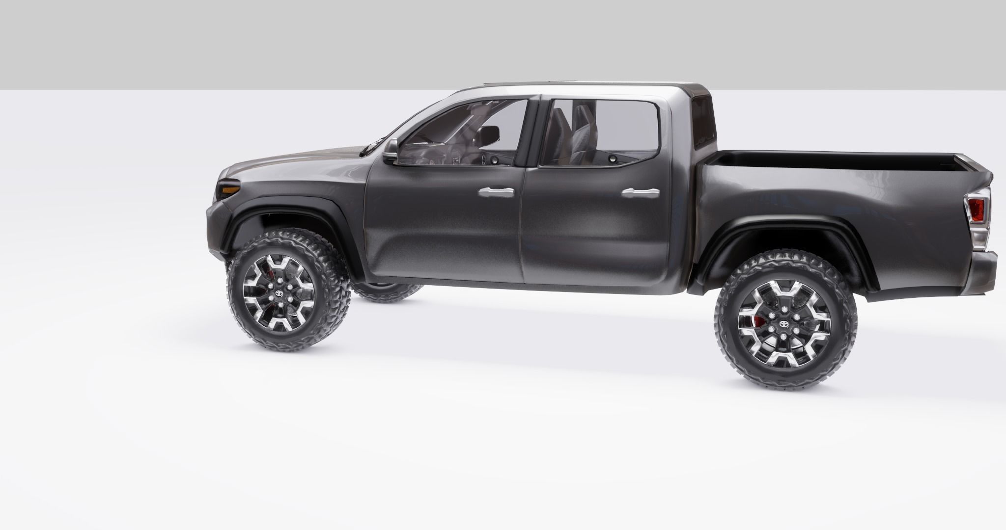 Toyota Tacoma  2020  Low-poly 3D model_9