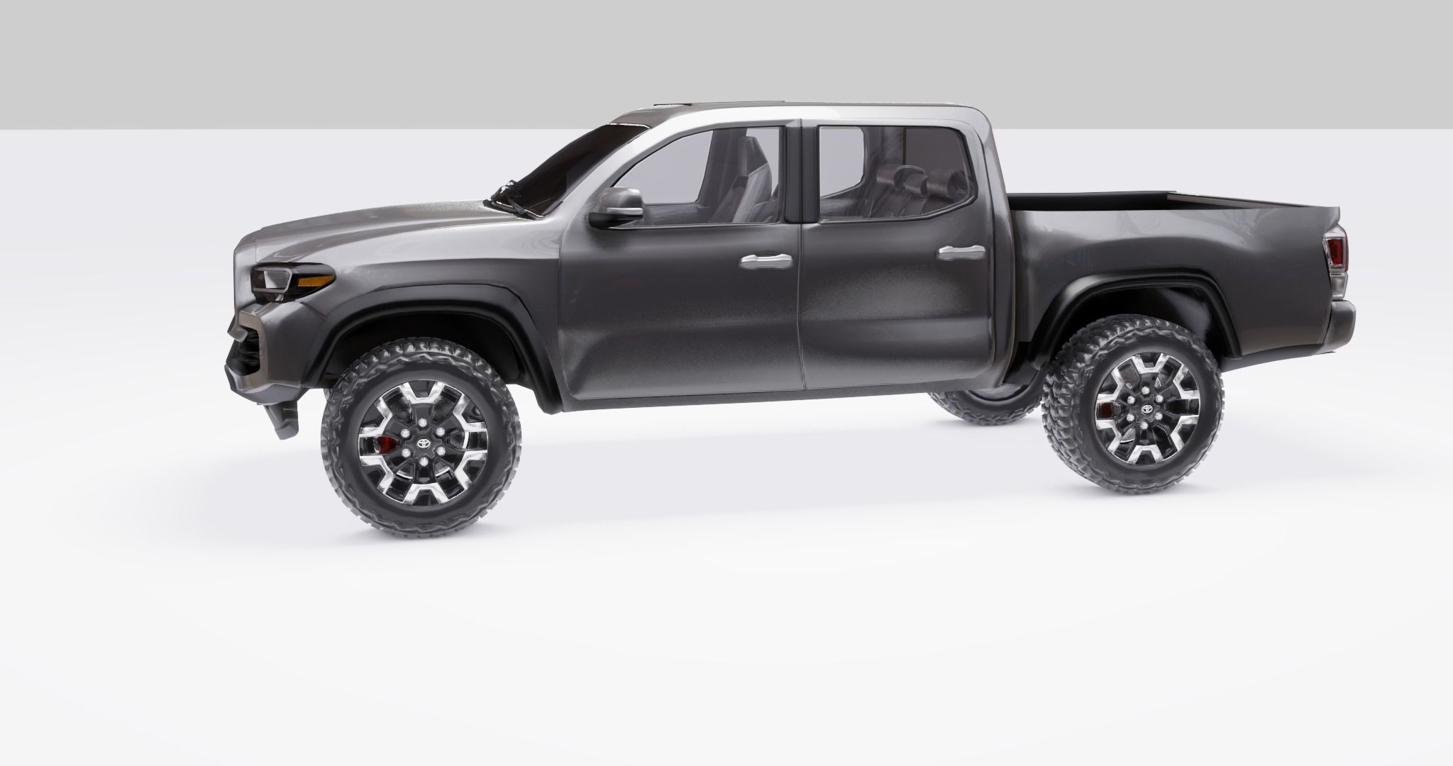 Toyota Tacoma  2020  Low-poly 3D model_7