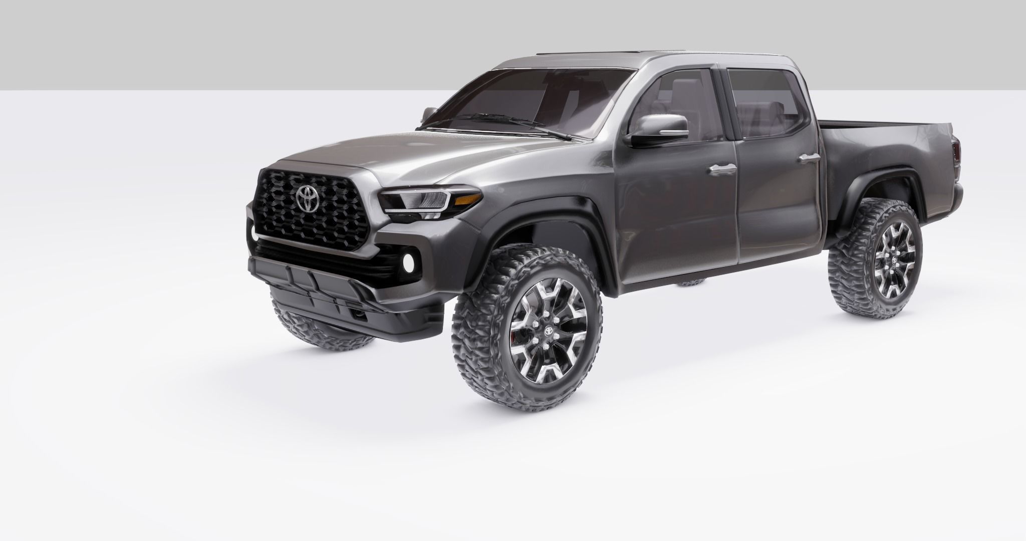 Toyota Tacoma  2020  Low-poly 3D model_5