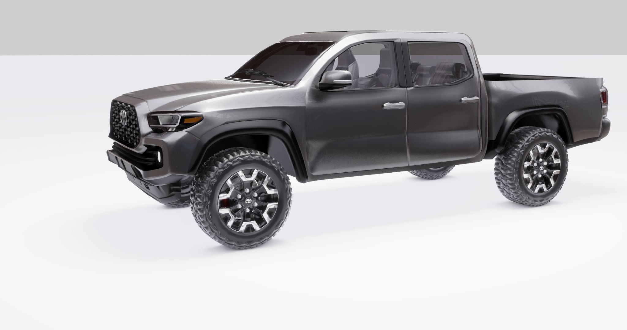 Toyota Tacoma  2020  Low-poly 3D model_6