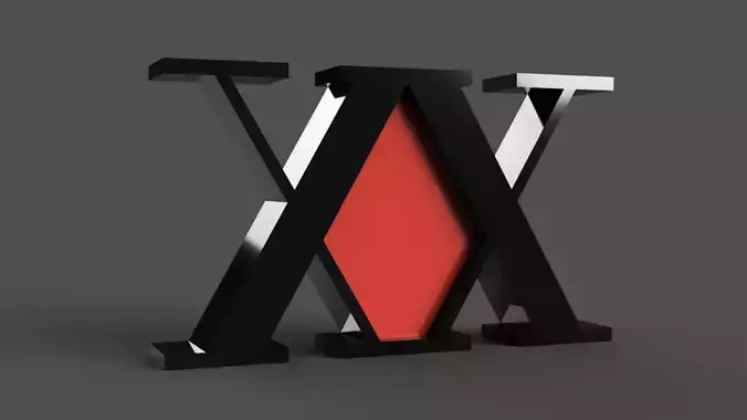 Hunter x Hunter Logo - hxh Anime 3D print model