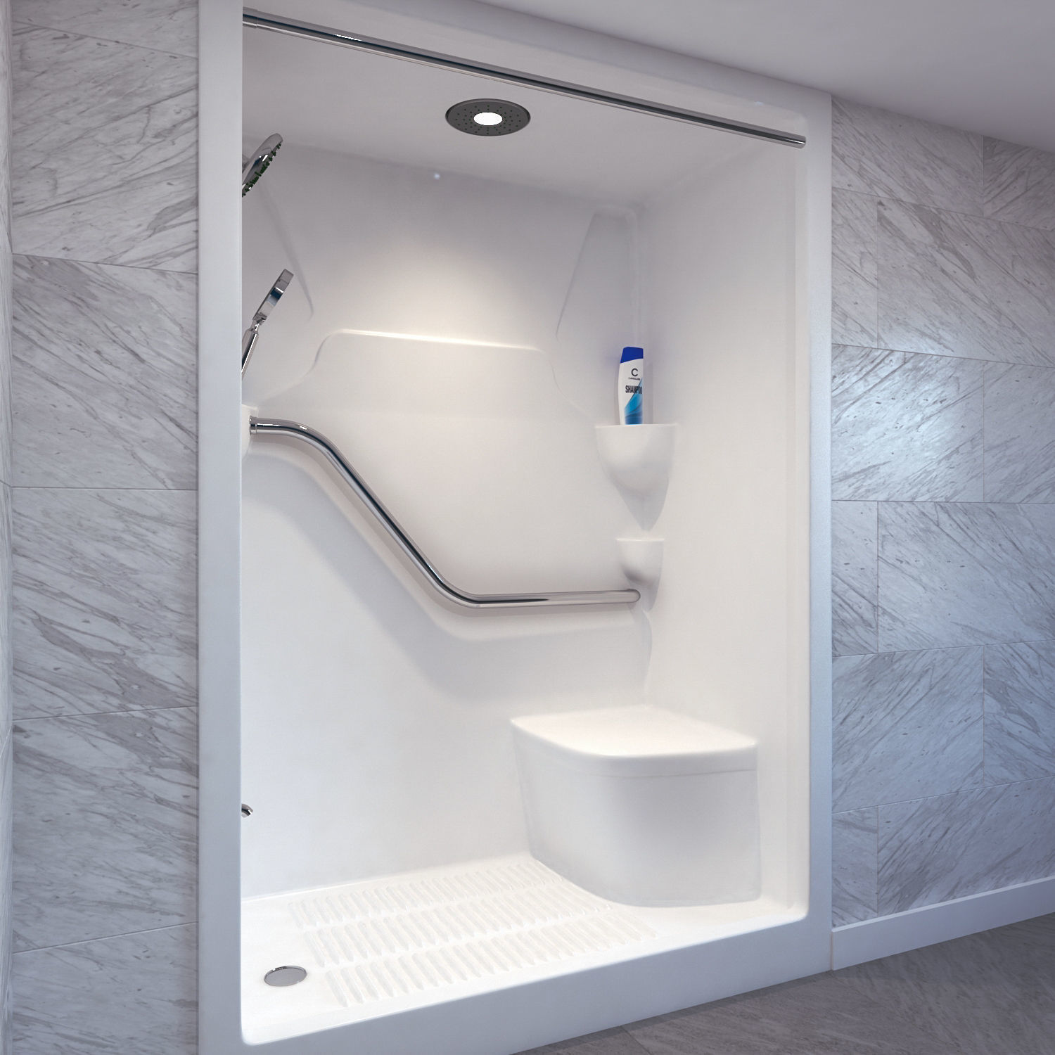 Shower Cabin 3D model_4