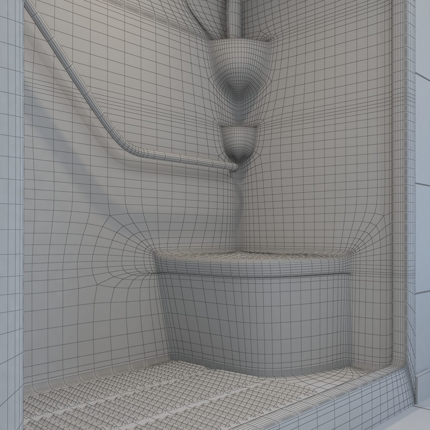Shower Cabin 3D model_13