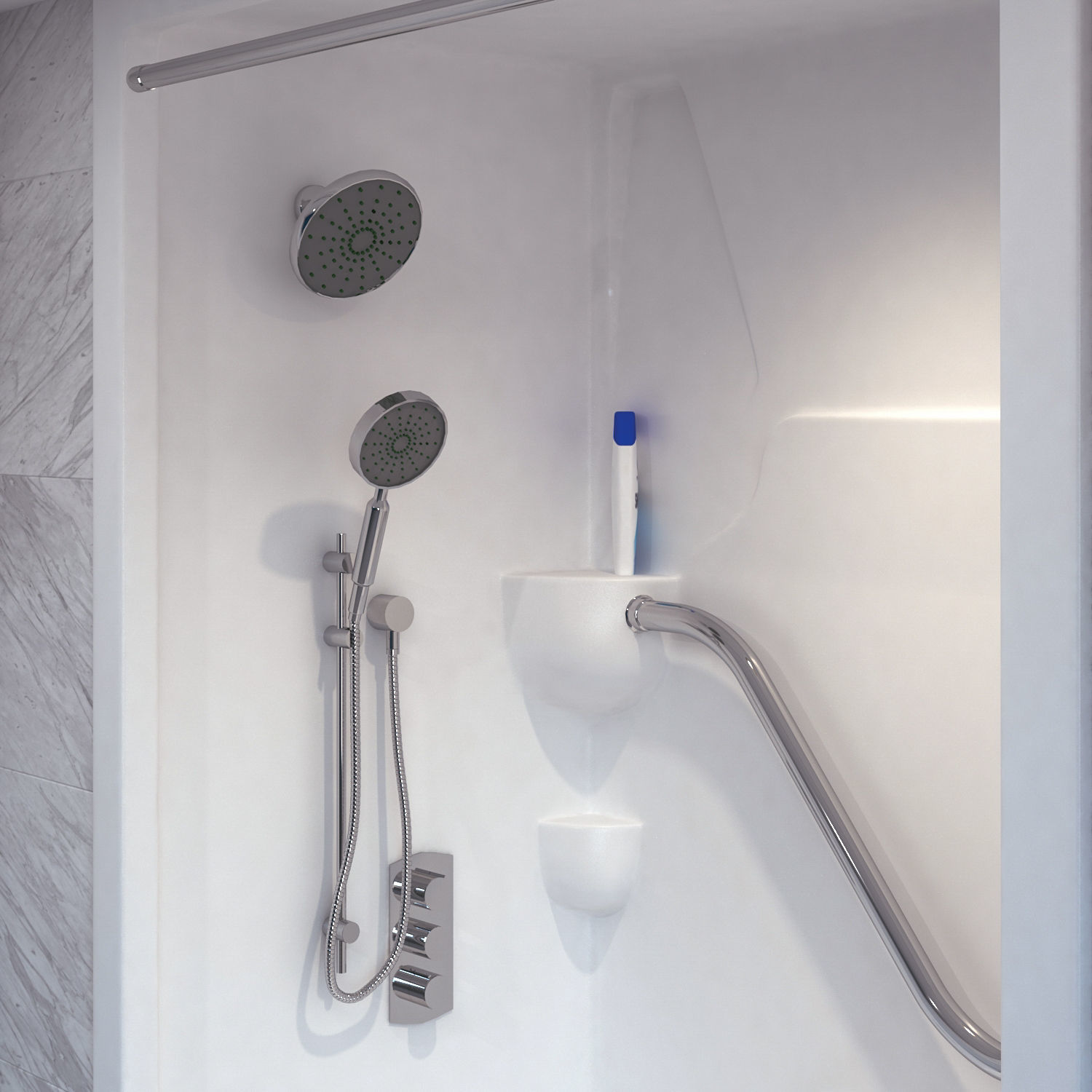 Shower Cabin 3D model_6