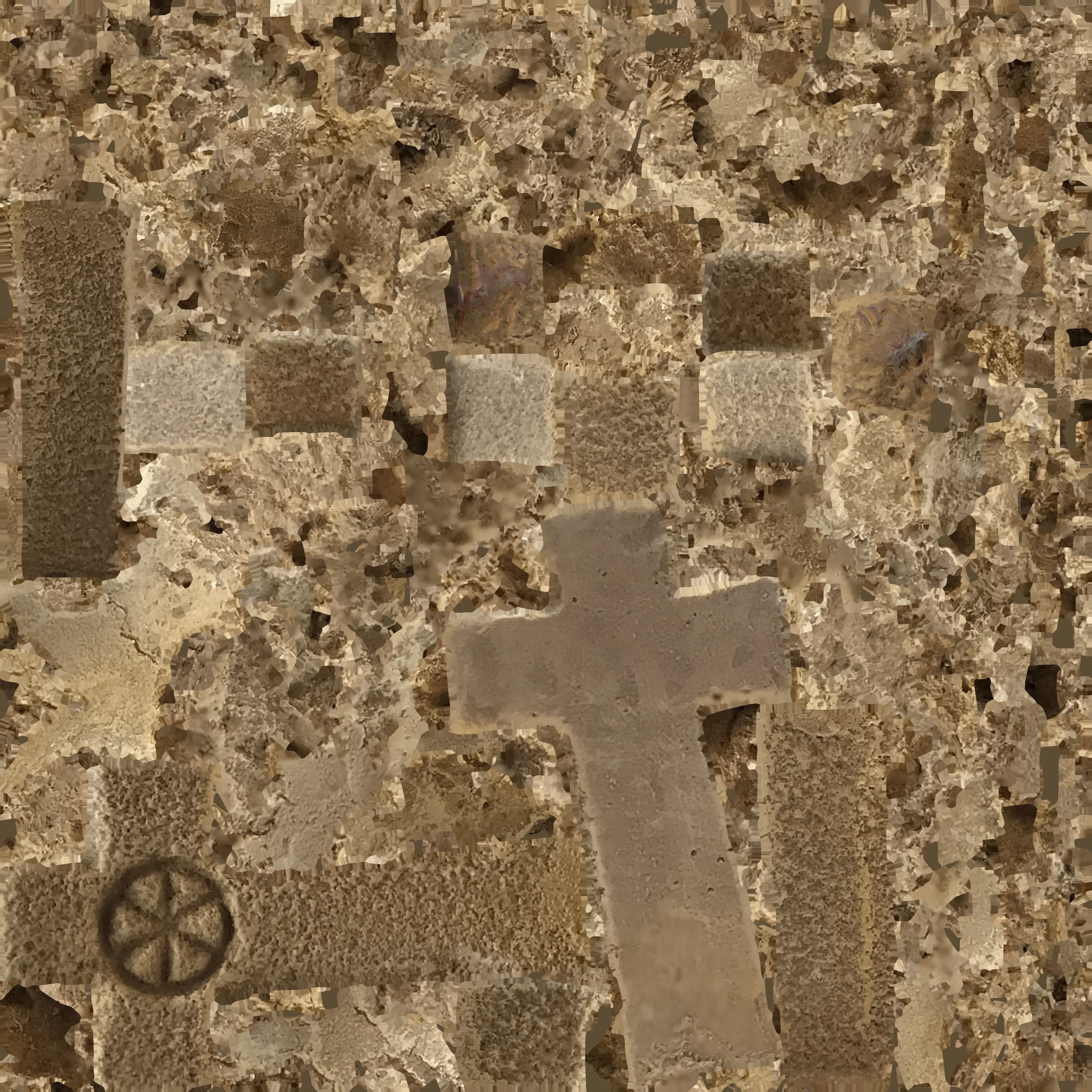 Big Cross souvenir from Old Orhei in Moldova Low-poly 3D model_8