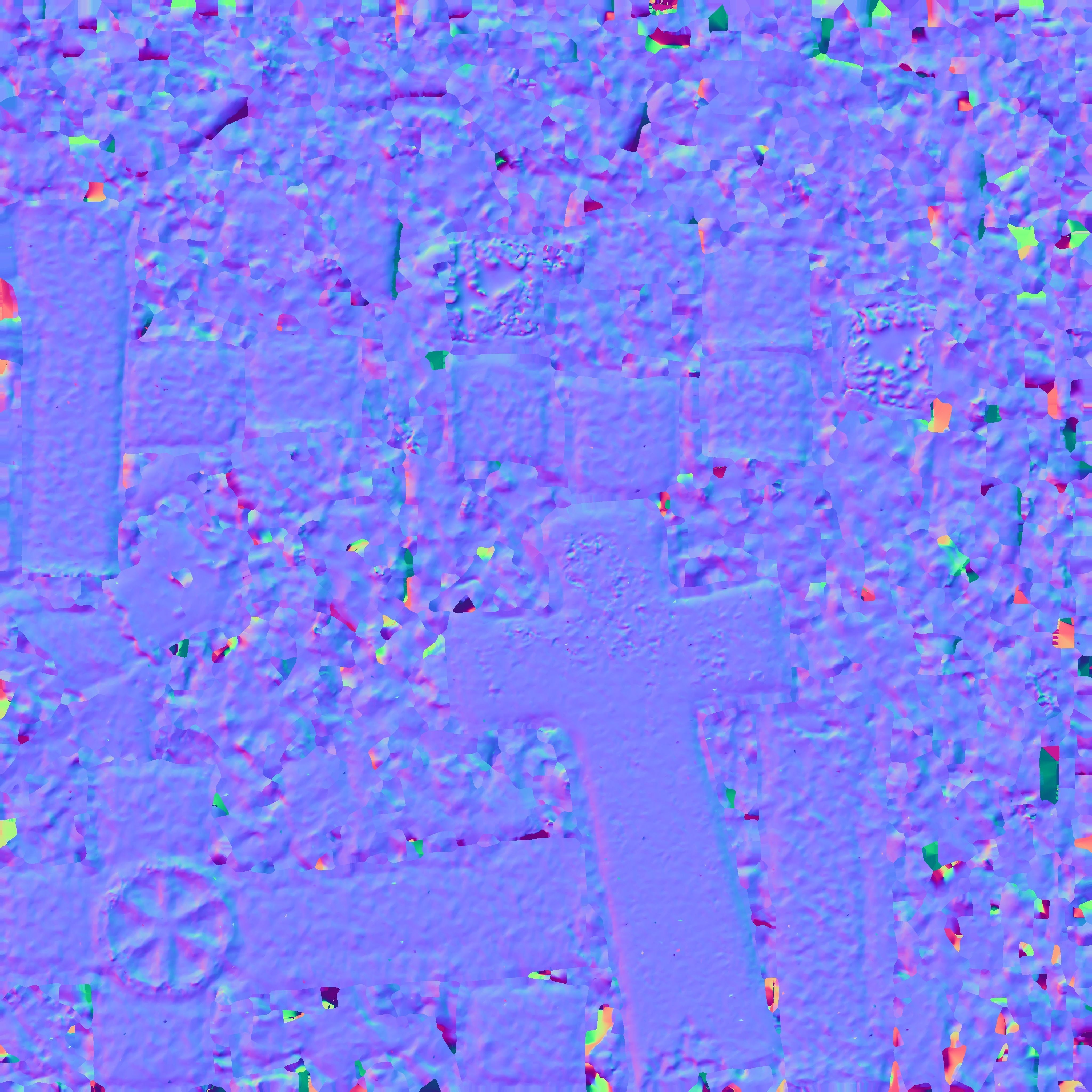 Big Cross souvenir from Old Orhei in Moldova Low-poly 3D model_9