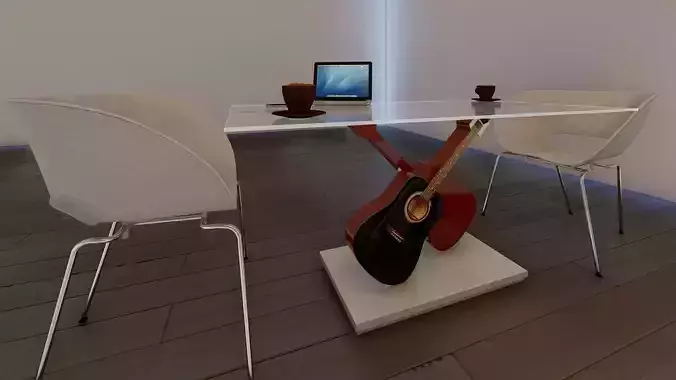Dining table- Guitars