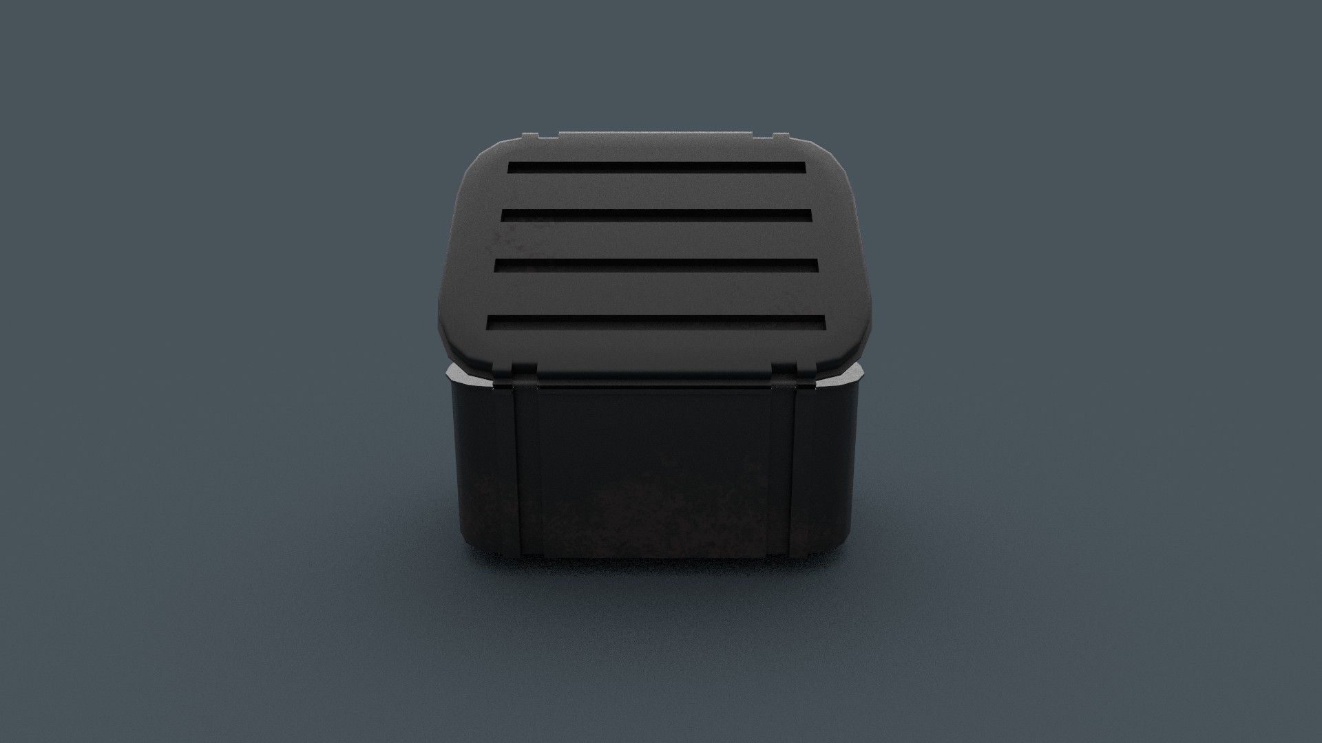 Box Army Crate Low-poly 3D model_4