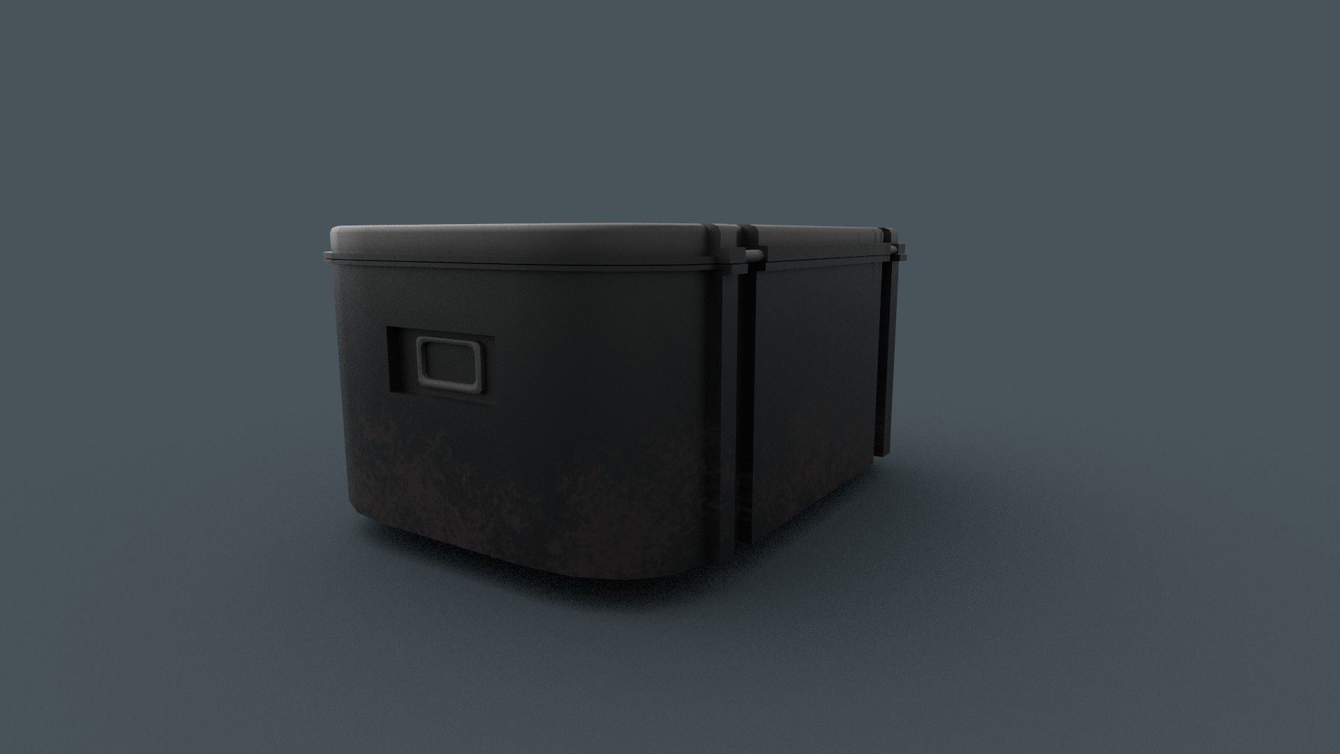 Box Army Crate Low-poly 3D model_6
