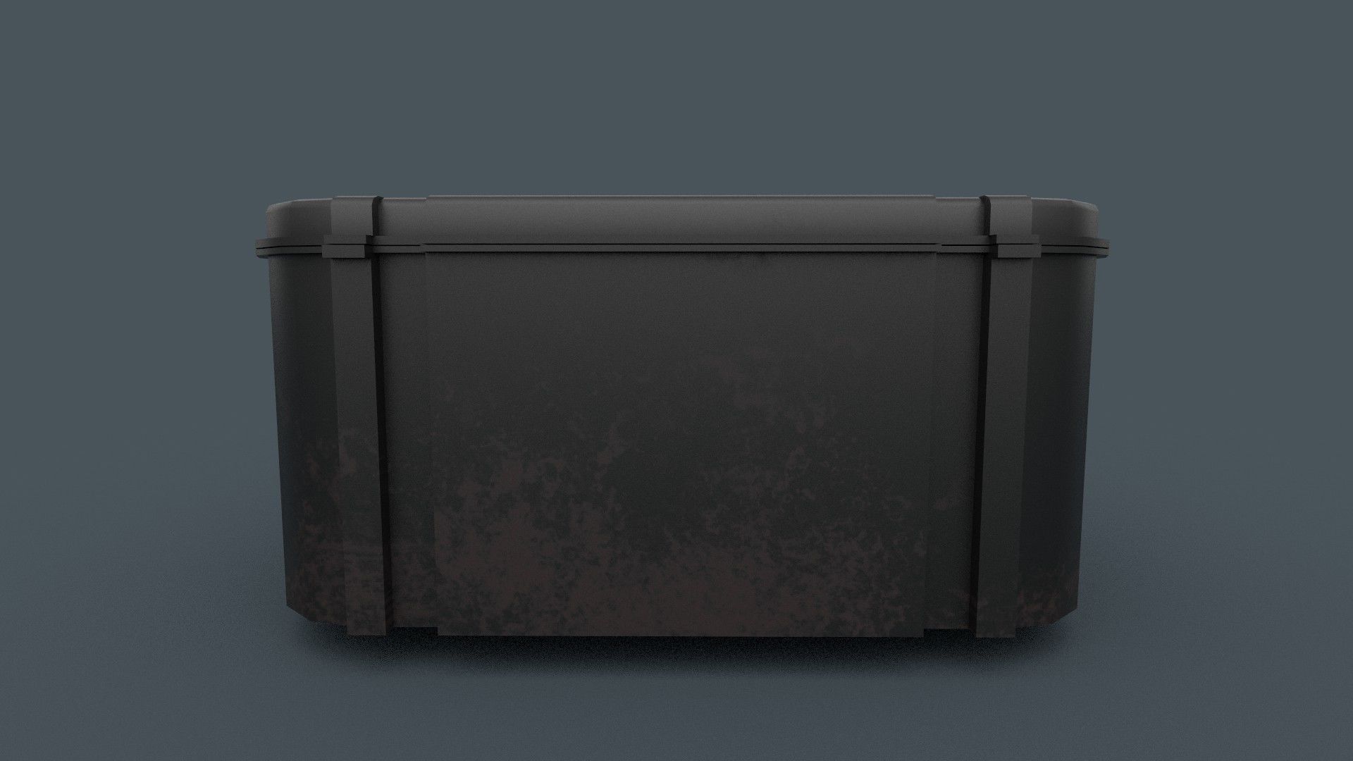 Box Army Crate Low-poly 3D model_8