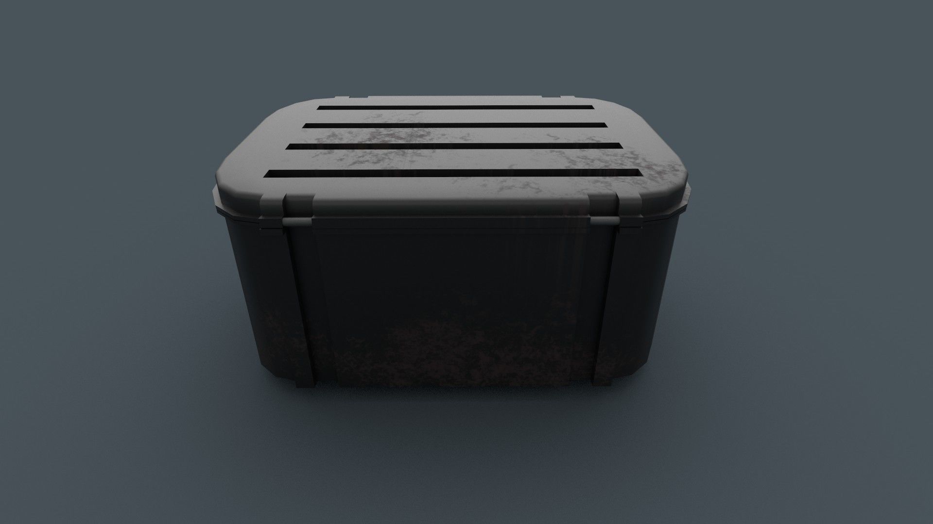 Box Army Crate Low-poly 3D model_5