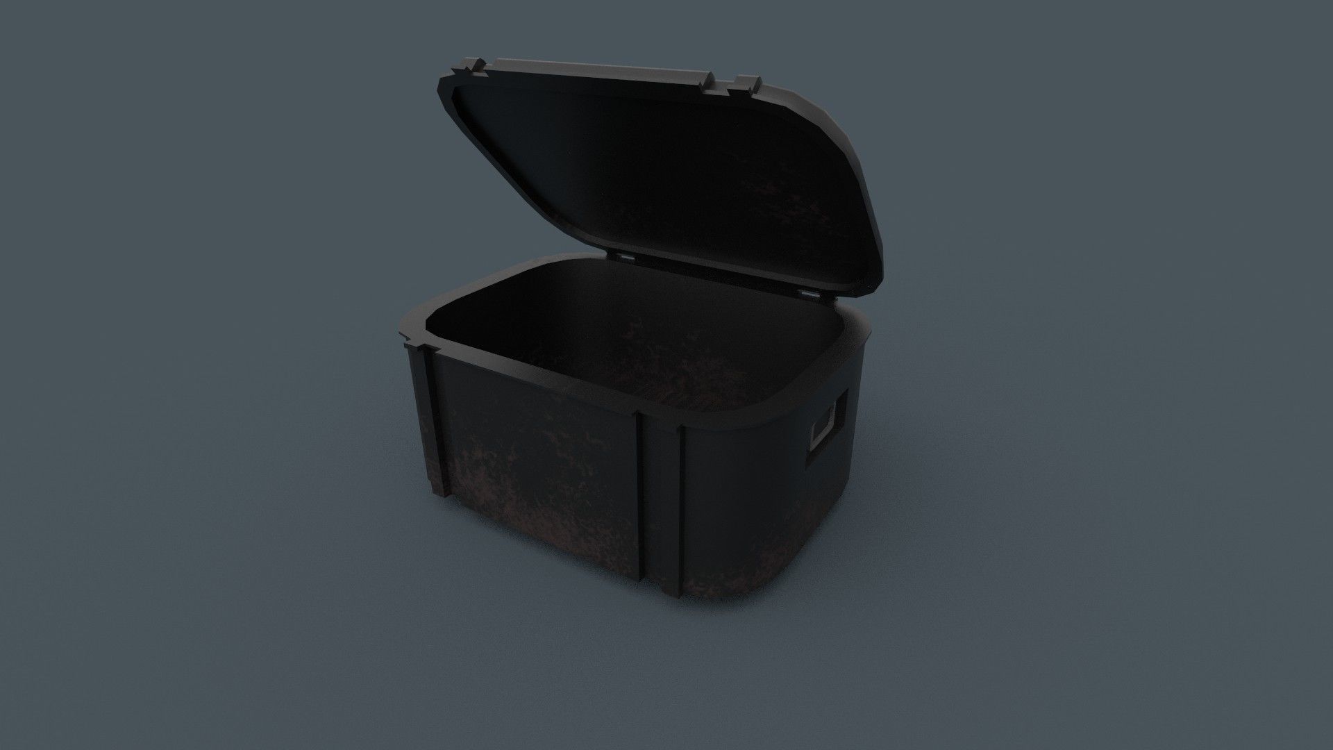 Box Army Crate Low-poly 3D model_1