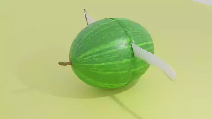 Melon cut animation