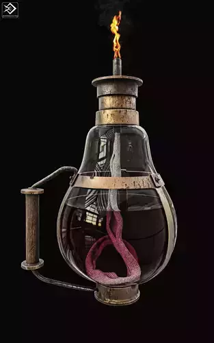 bulb oil lamp
